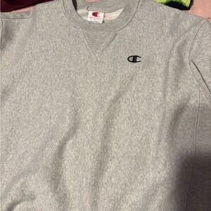 Champion Light Gray Crewneck Men's Sweater